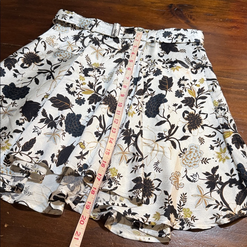 A.L.C. BRIEN SILK BLEND FLORAL RUFFLED MINI SKIRT💥 - Picture 5 of 11